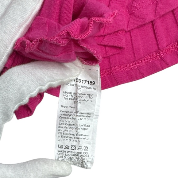 Fusia Pink Knit Ribbed Tank Top and Shorts Set by SHEIN Size 8 Y - Picture 5 of 5